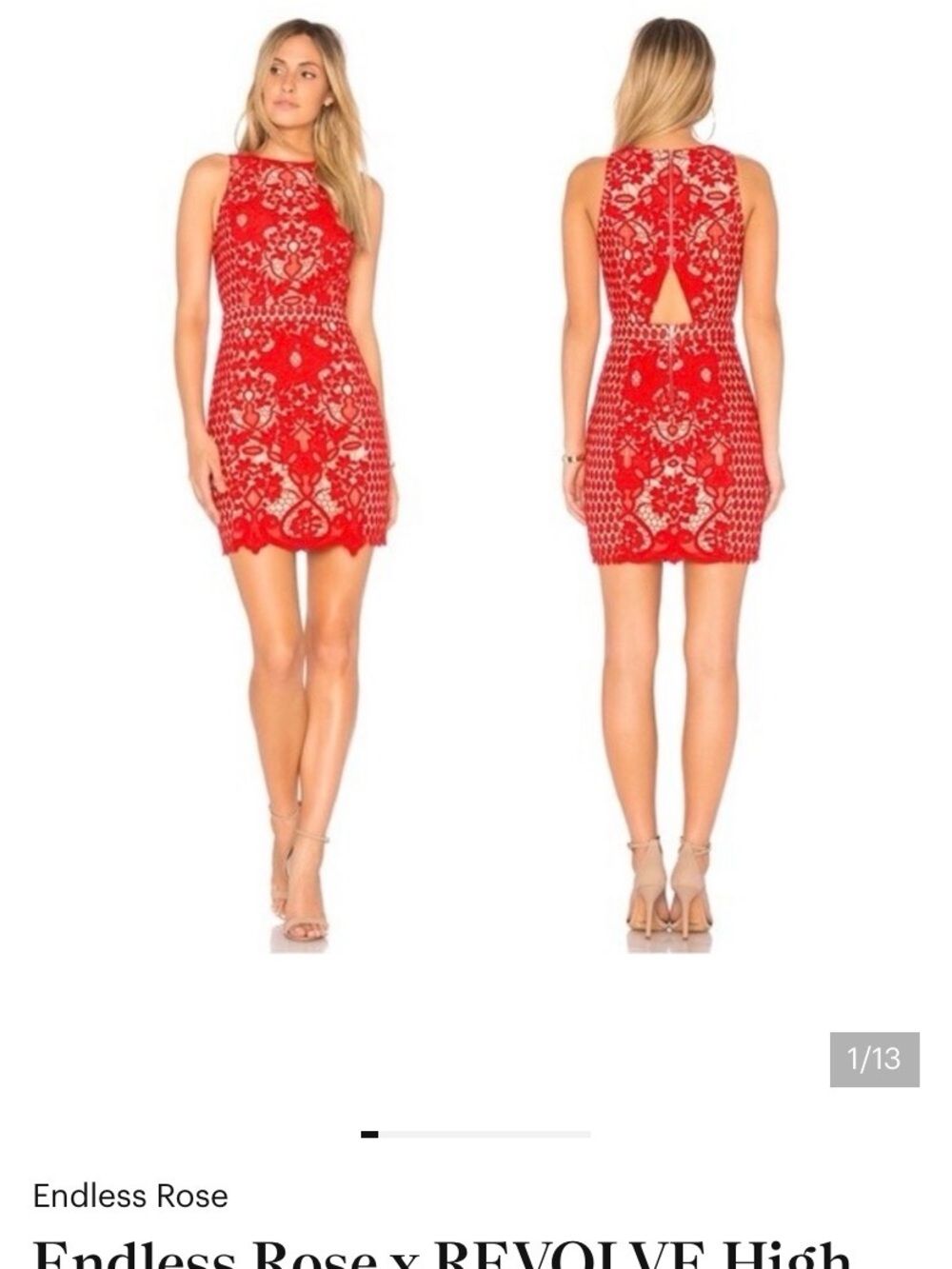 Endless Rose Red Lace Mini Dress
